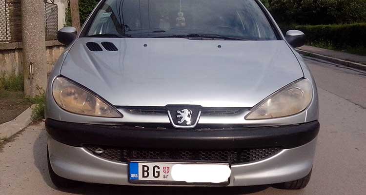 otkupljeni peugeot 206 1.1 2001. iz Beograda