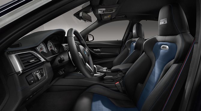 BMW M3 enterijer, sedišta za jubilej 30 godina