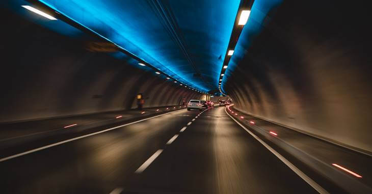 prikaz saobraćaja u tunelu
